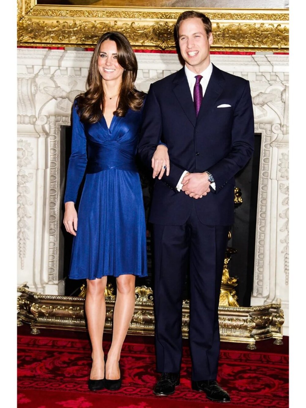 NWT Kate Middleton Engagement Dress Issa London Silk Wrap Dress 8 - Picture 10 of 10